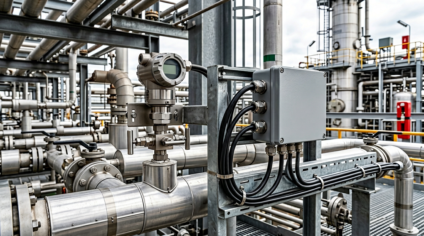 Field instrumentation on process piping