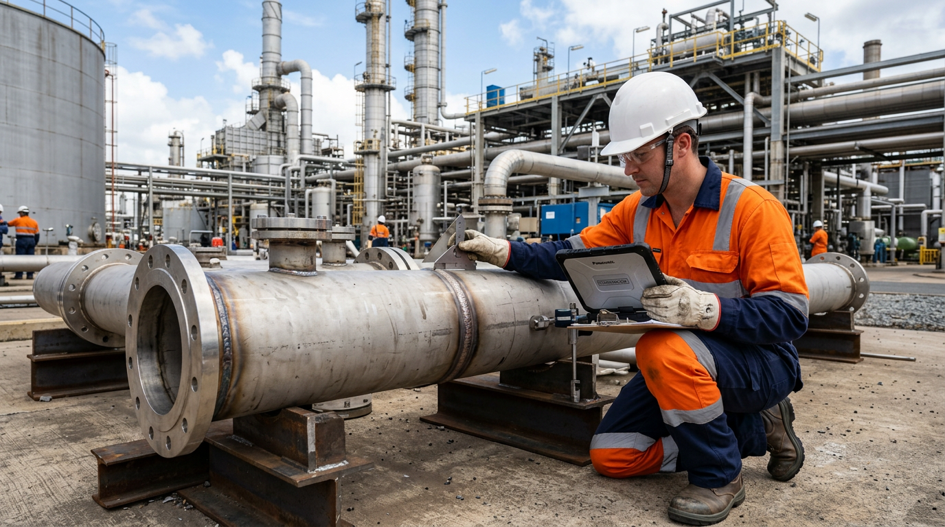 Third party inspection at industrial site